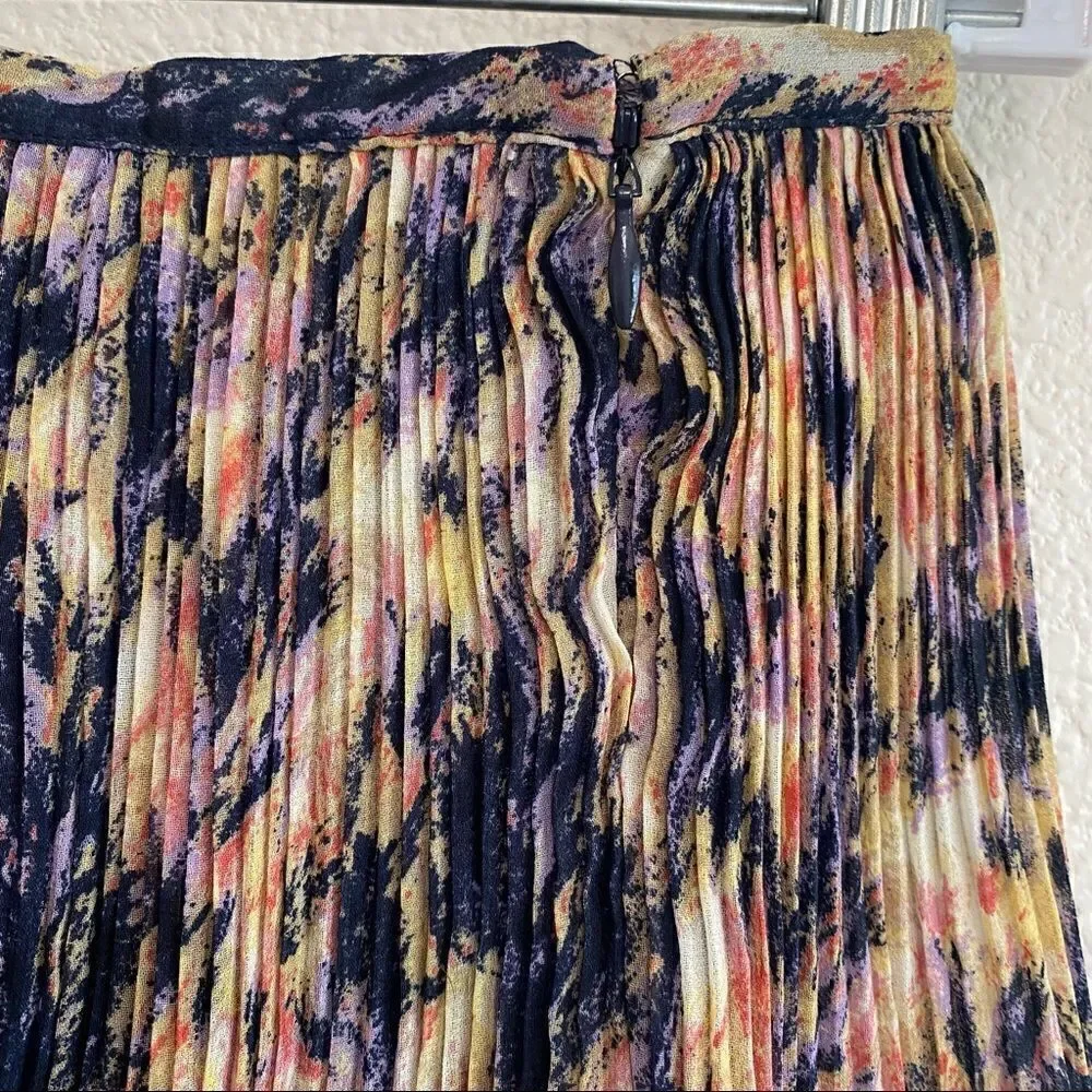 Broadway & Broome for J.Crew Size 8 Multi-Color Pleated Mini Skirt, Size 8